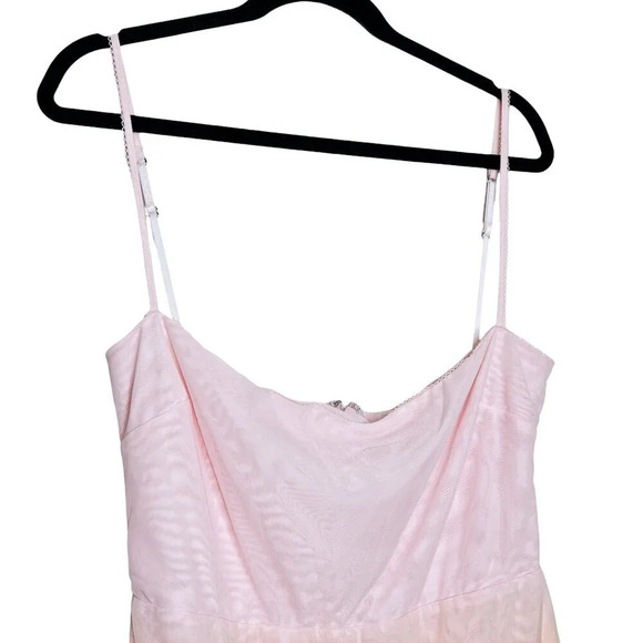 House of CB Deva Ombre Pink‎ Orange Mesh Corset Mini Dress Size L+/XL - Picture 5 of 11